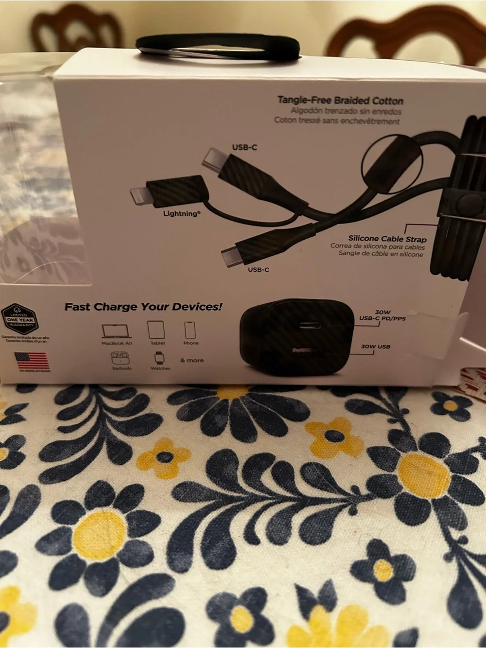 30W USB-C PD Charging Kit with Carbon Black Pouch